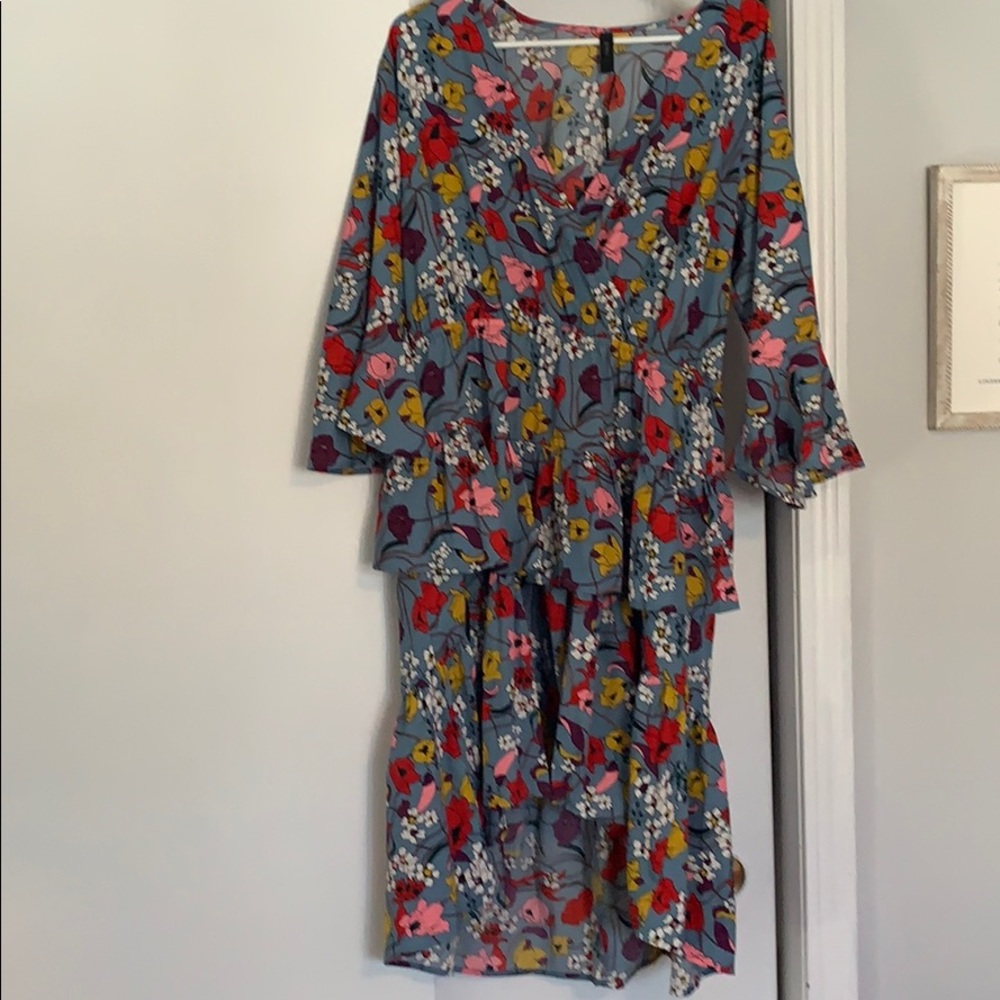 Tiered floral dress